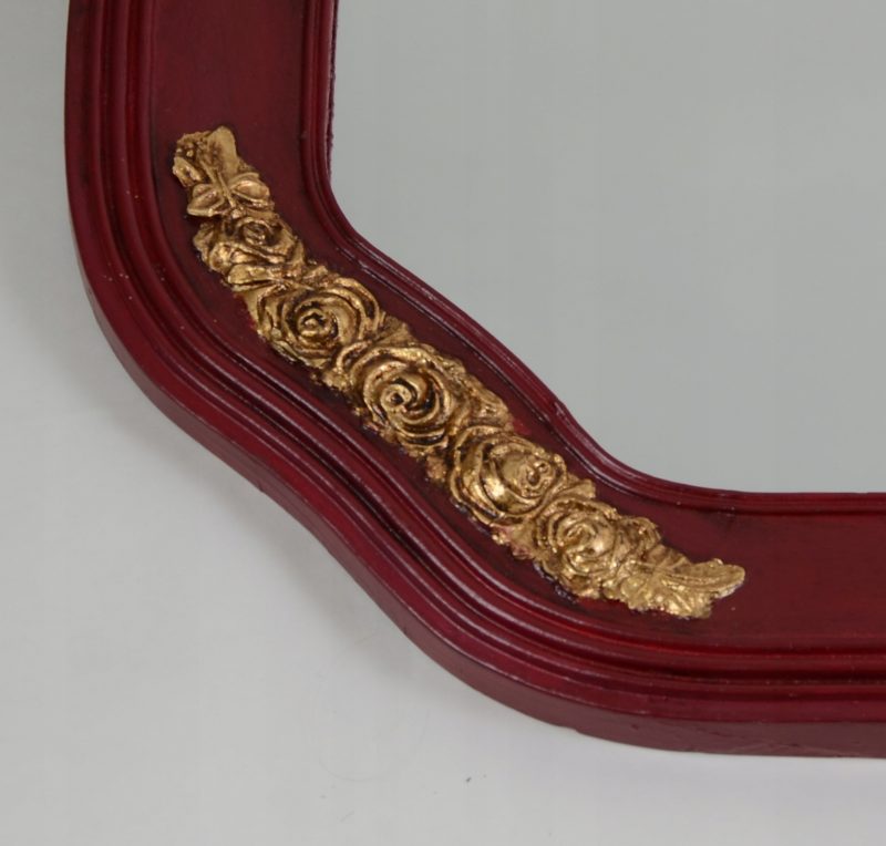 Piękne dekorowane lustro złote dekory Hiszp. 821