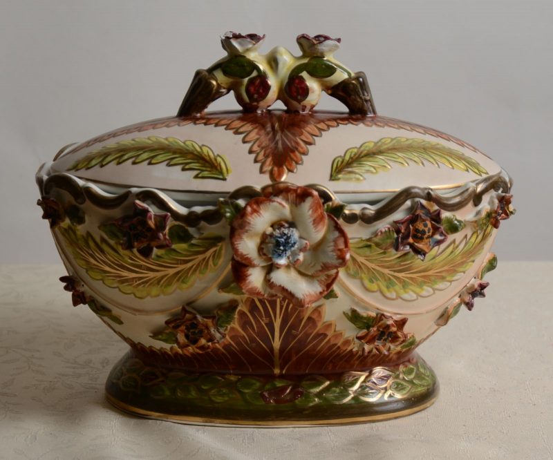 Stylowa waza ręcznie malowana ceramika Hiszp.-159