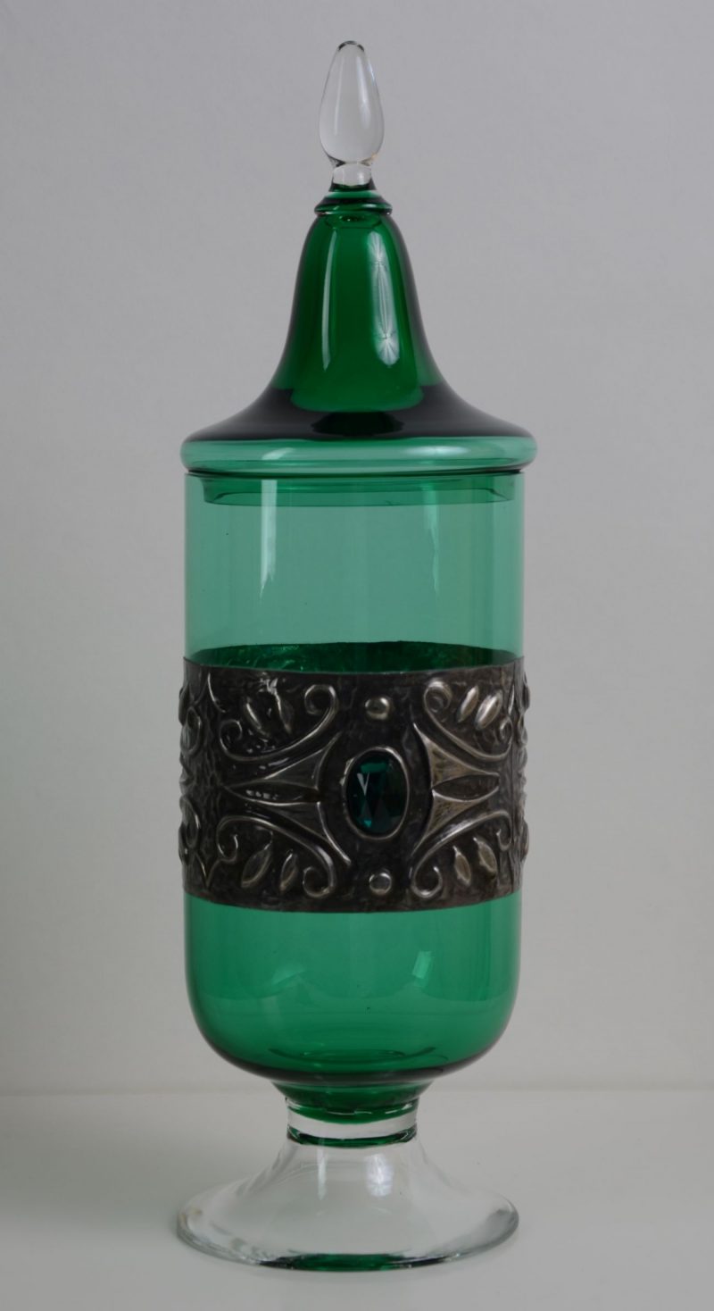 Dekoracyjna butelka z korkiem szkło Hiszp. 528