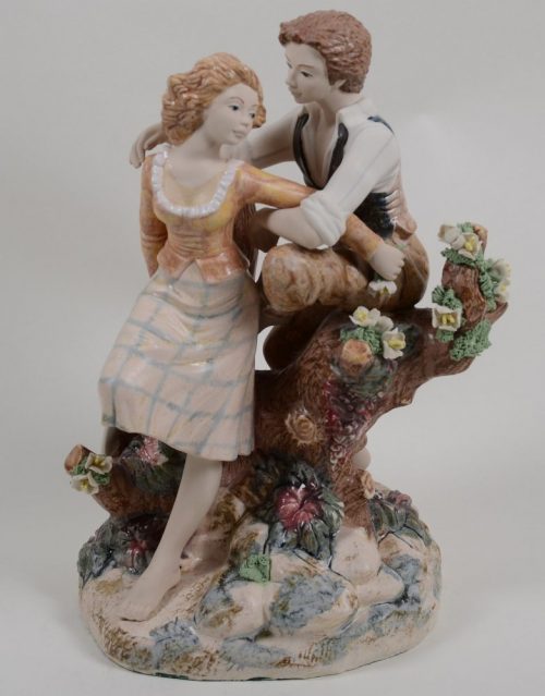 Figura pary zakochanych osób ceramika Hiszp. – 287