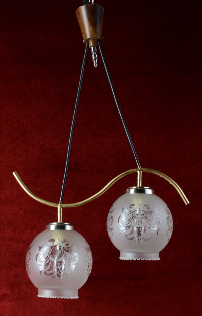 Oryginalna lampa z kloszami kule Hiszp.60 -322