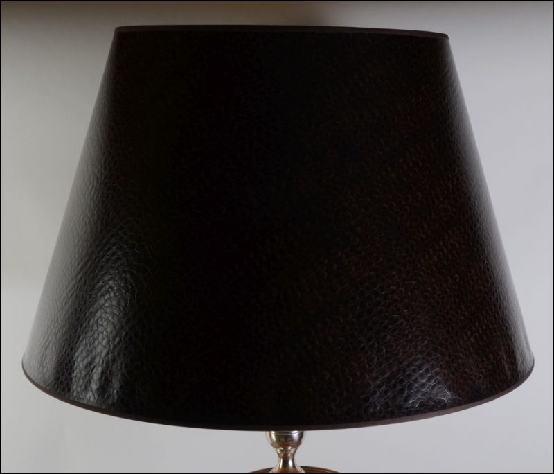 Stylowa srebrna lampa stojąca abażur Hiszp.778 - obrazek 10