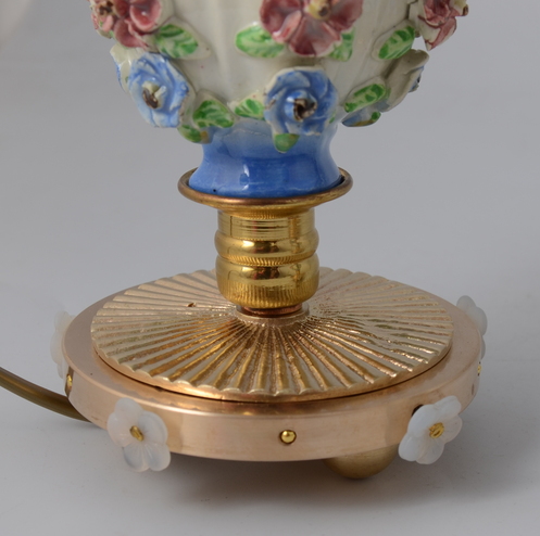 Oryginalny komplet 2 x lampka porcelana klosz Port. 545 - obrazek 7