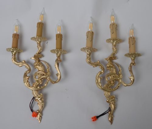 Stylowy komplet 2x kinkiet świeczki Hiszp.483