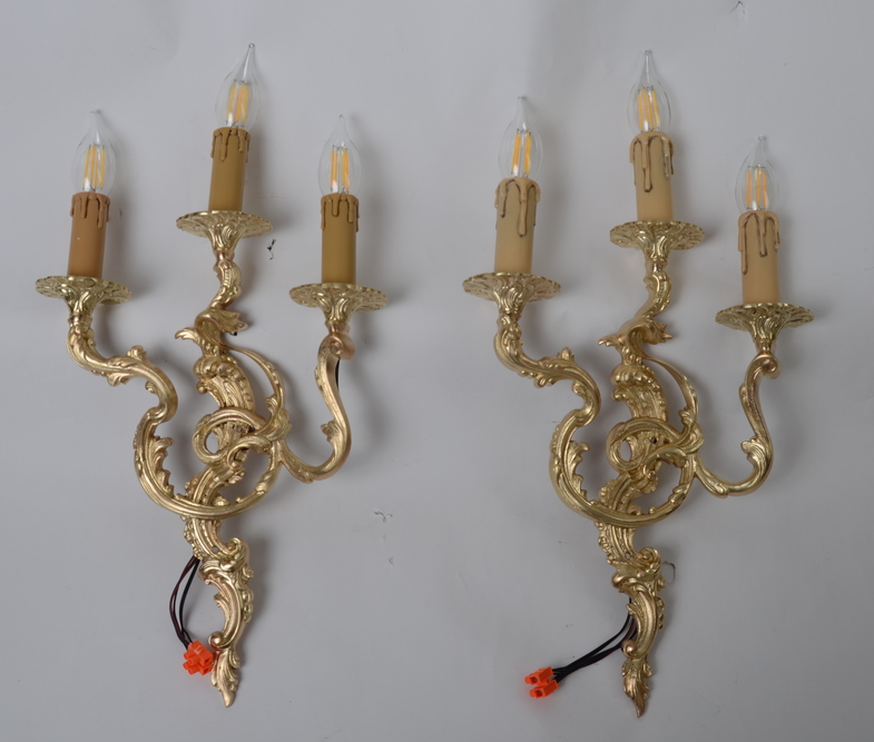 Stylowy komplet 2x kinkiet świeczki Hiszp.483