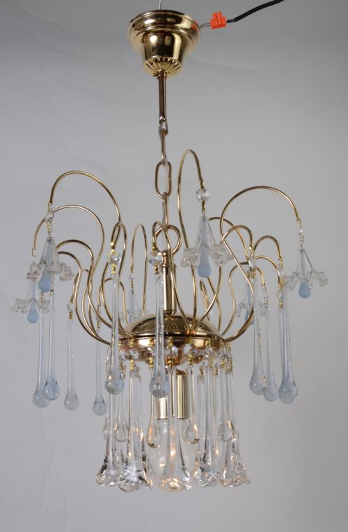 Stylowa lampa złota sople Murano Hiszp.1072