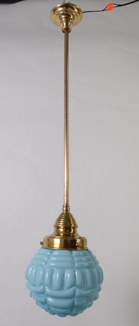 Wspaniała lampa kula art deco Hiszp. 1079