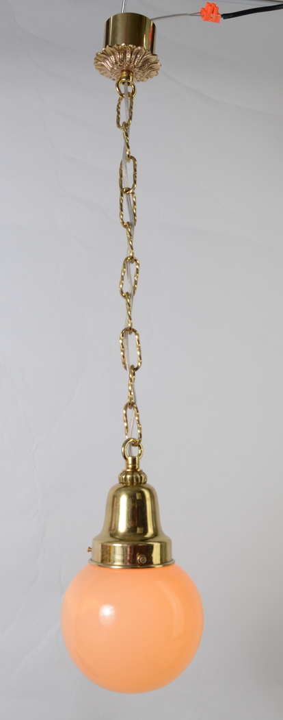 Oryginalna lampa brzoskwiniowa kula Hiszp. 1081