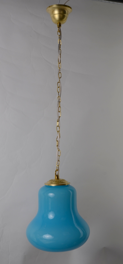 Oryginalna lampa wisząca niebieski klosz Hiszp.1082