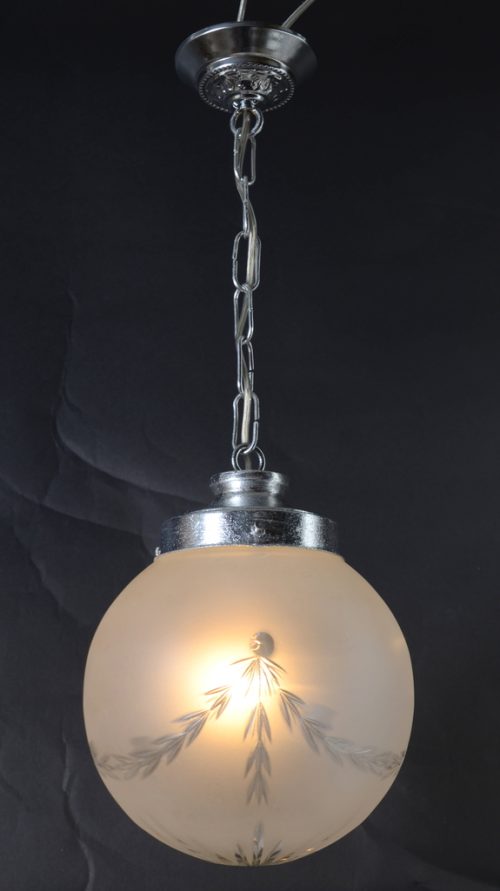 Oryginalna lampa kula z dekorem Hiszp.1087