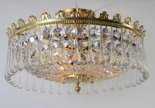 Wyjątkowa lampa plafoniera kryształy Hiszpania 1100