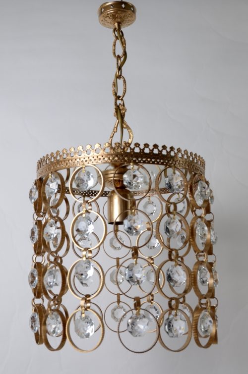 Niezwykła lampa wisząca kryształowa Hiszp.1104